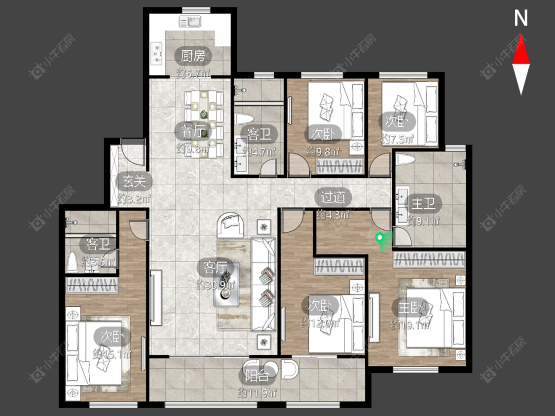 新城金郡(金坛)2区房源户型图 常州新城金郡(金坛)2区在售二手房源户型图_小牛看房
