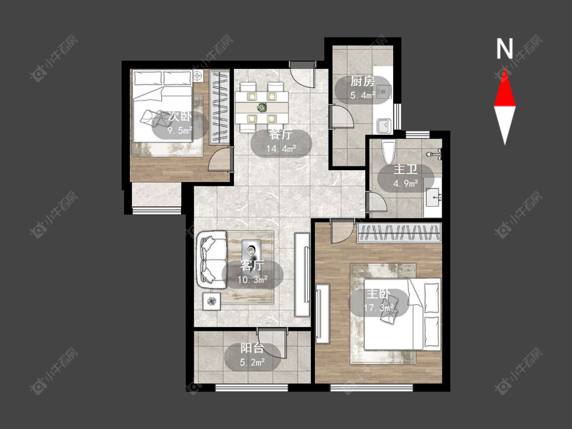 常州弘阳上城在售二手房源户型图_小牛看房