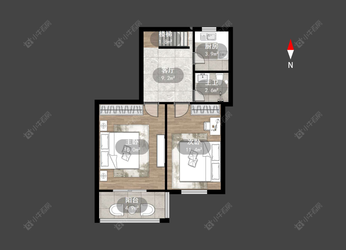 常州工人新村南在售二手房源户型图_小牛看房