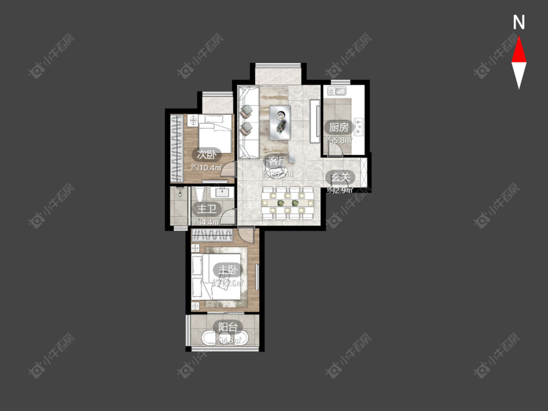 常州枫林雅都在售二手房房源户型图_小牛看房