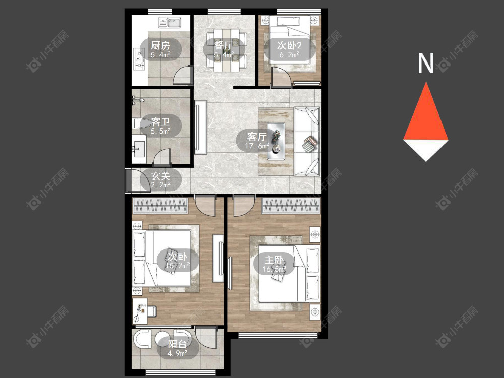 常州东庄新村在售二手房源户型图_小牛看房