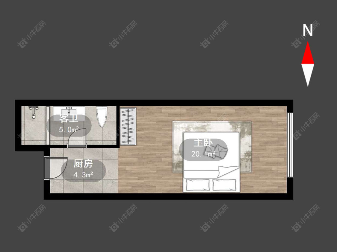 常州新天地不夜城在售二手房源户型图_小牛看房