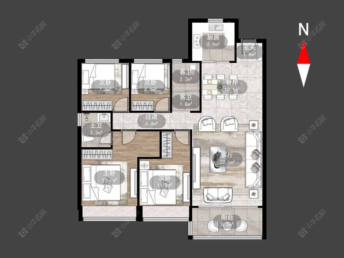 碧桂园浅水湾房源户型图 常州碧桂园浅水湾在售二手房源户型图_小牛看房