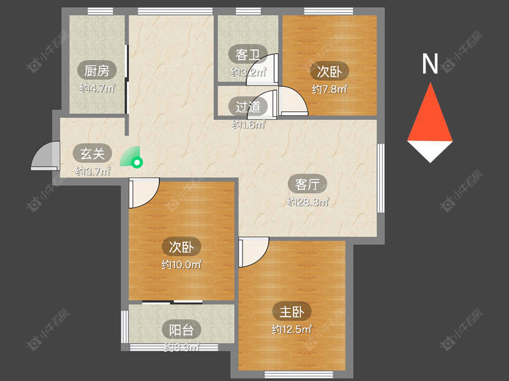 御水华庭二期房源户型图 常州御水华庭二期在售二手房源户型图_小牛看房