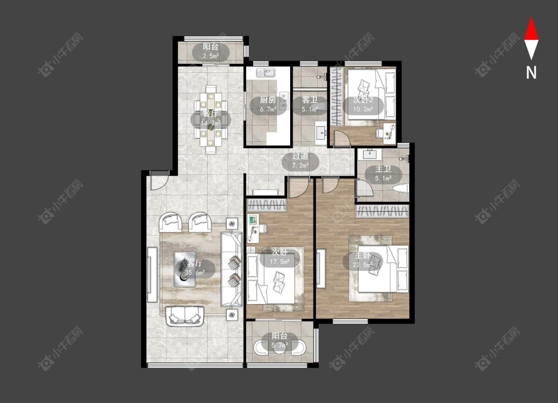 常州丽景花园在售二手房源户型图_小牛看房