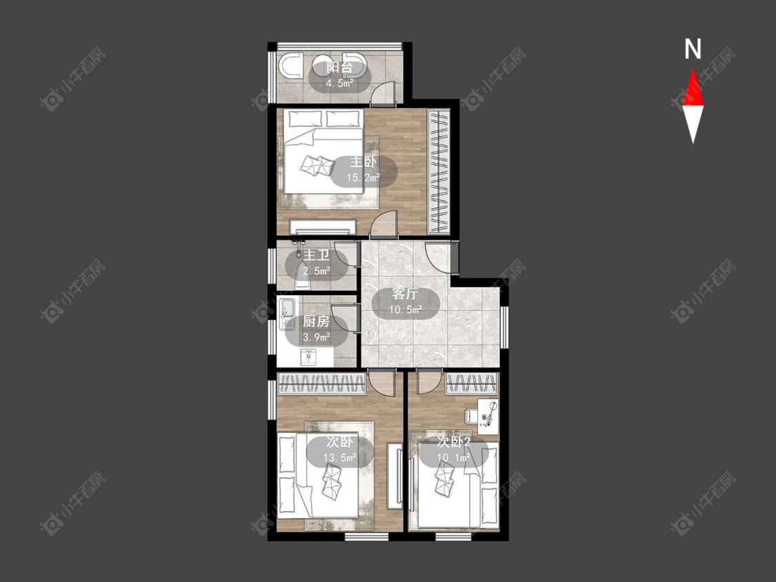 清潭新村房源户型图 常州清潭新村在售二手房源户型图_小牛看房