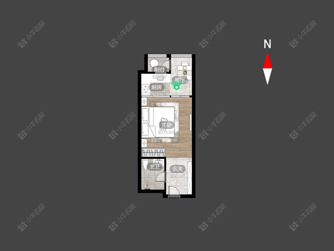 常州京城豪苑北区在售二手房房源户型图_小牛看房