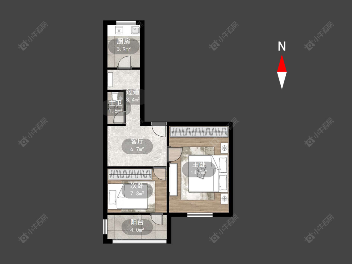 常州建材新村在售二手房房源户型图_小牛看房