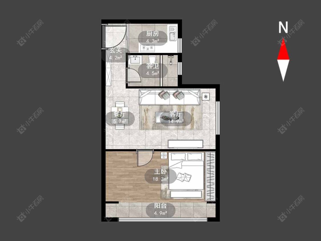 常州裕坤美城公馆在售二手房房源户型图_小牛看房