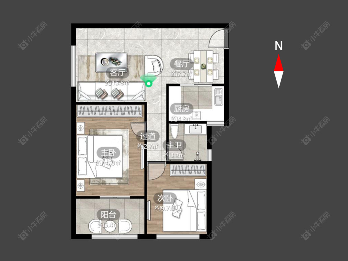 银河湾第一城一期房源户型图 常州银河湾第一城一期在售二手房源户型图_小牛看房