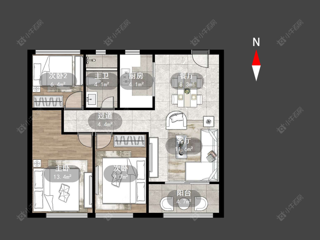 常州绿都万和城七区在售二手房源户型图_小牛看房