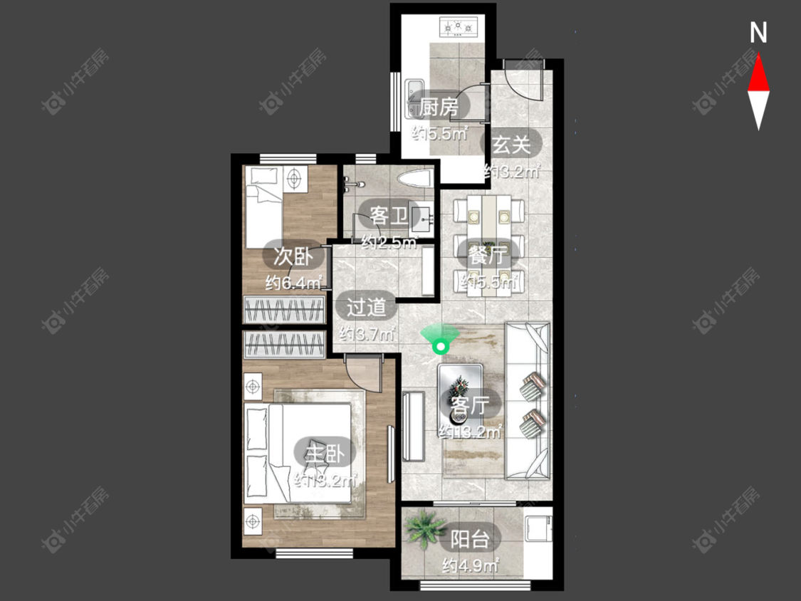 常州横麓雅居在售二手房房源户型图_小牛看房