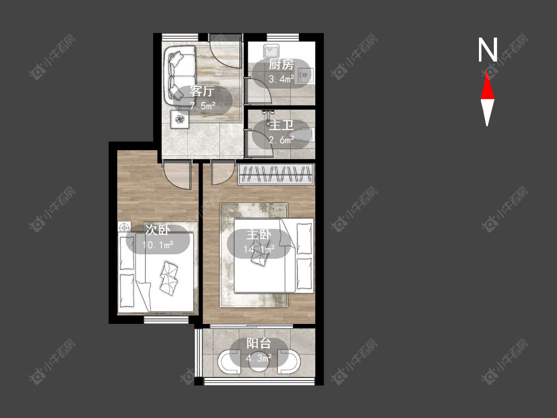 朝阳四村房源户型图 常州朝阳四村在售二手房源户型图_小牛看房