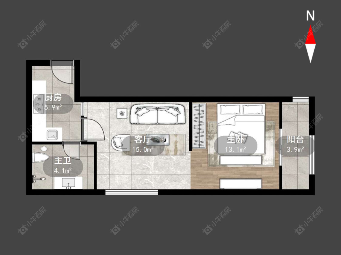 运河天地房源户型图 常州运河天地在售二手房源户型图_小牛看房