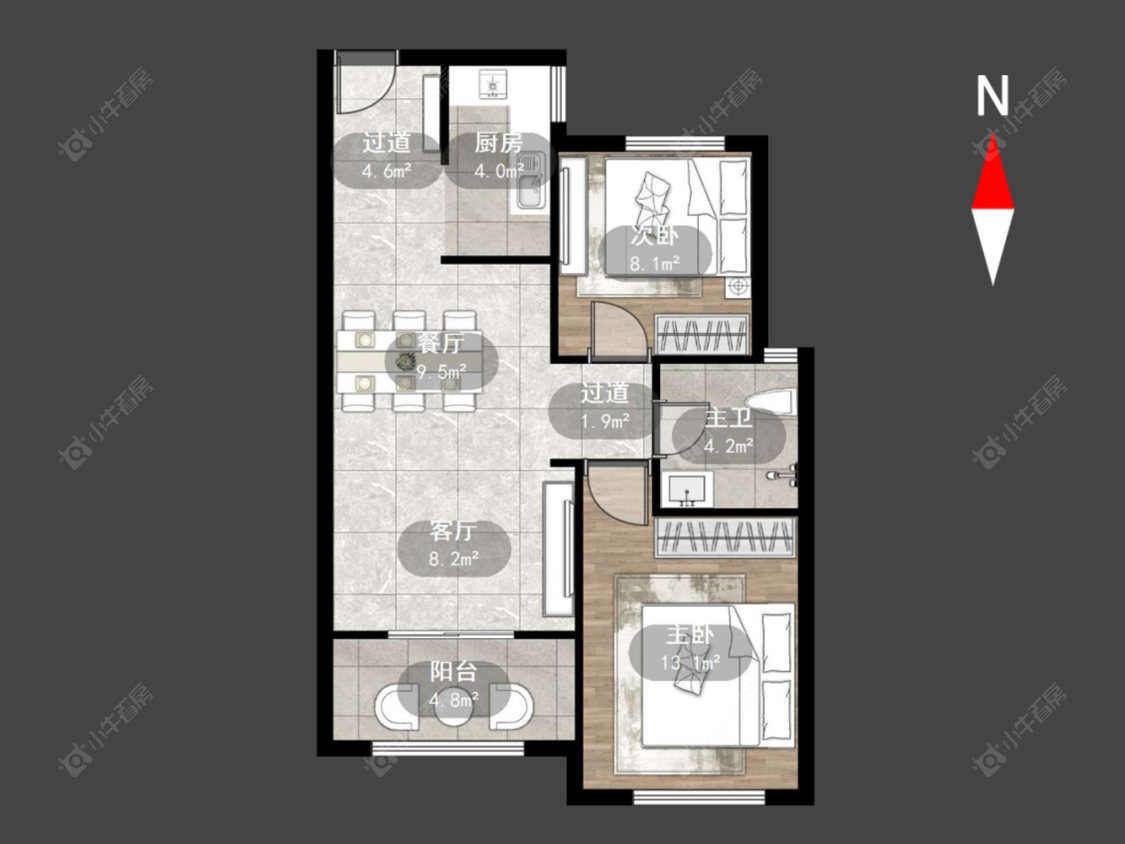 常州香溢紫郡四期在售二手房源户型图_小牛看房