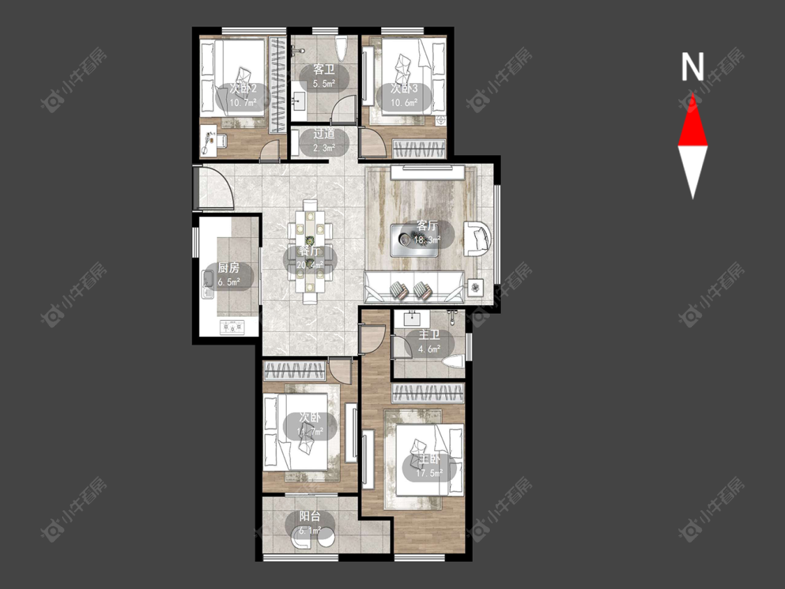 常州翡翠锦园在售二手房源户型图_小牛看房