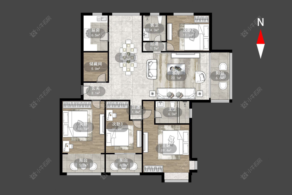 随园锦湖公寓房源户型图 常州随园锦湖公寓在售二手房源户型图_小牛看房