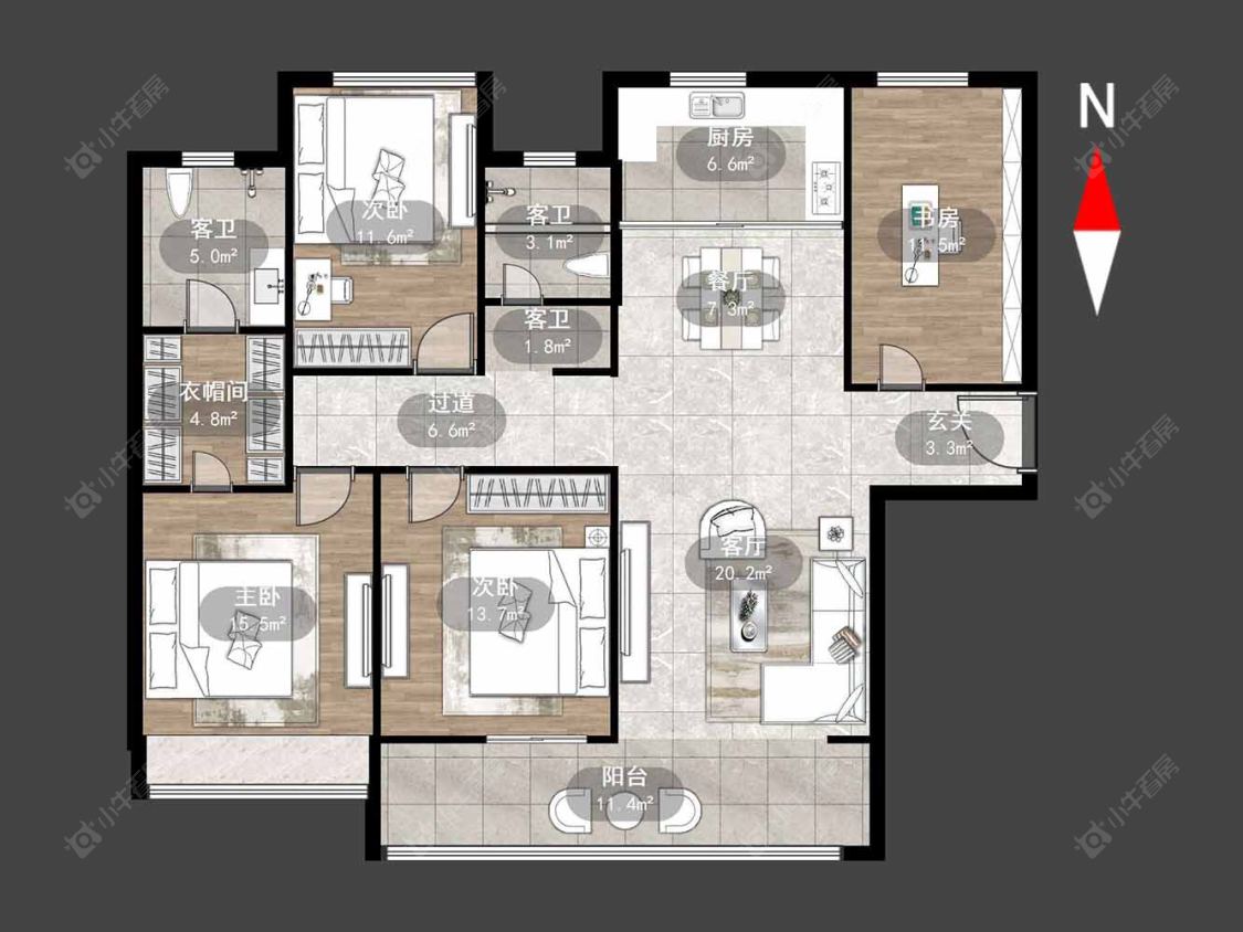 常州弘建壹品在售二手房房源户型图_小牛看房