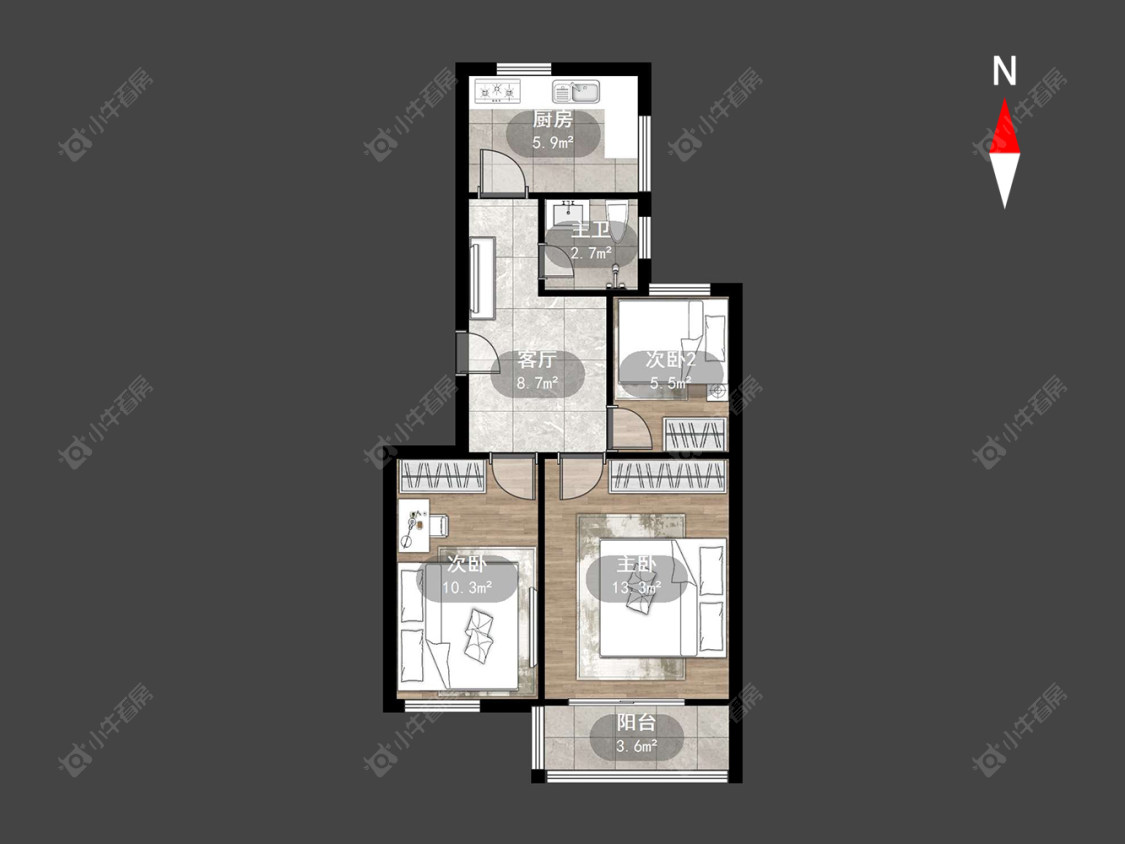 常州清潭许家巷在售二手房源户型图_小牛看房