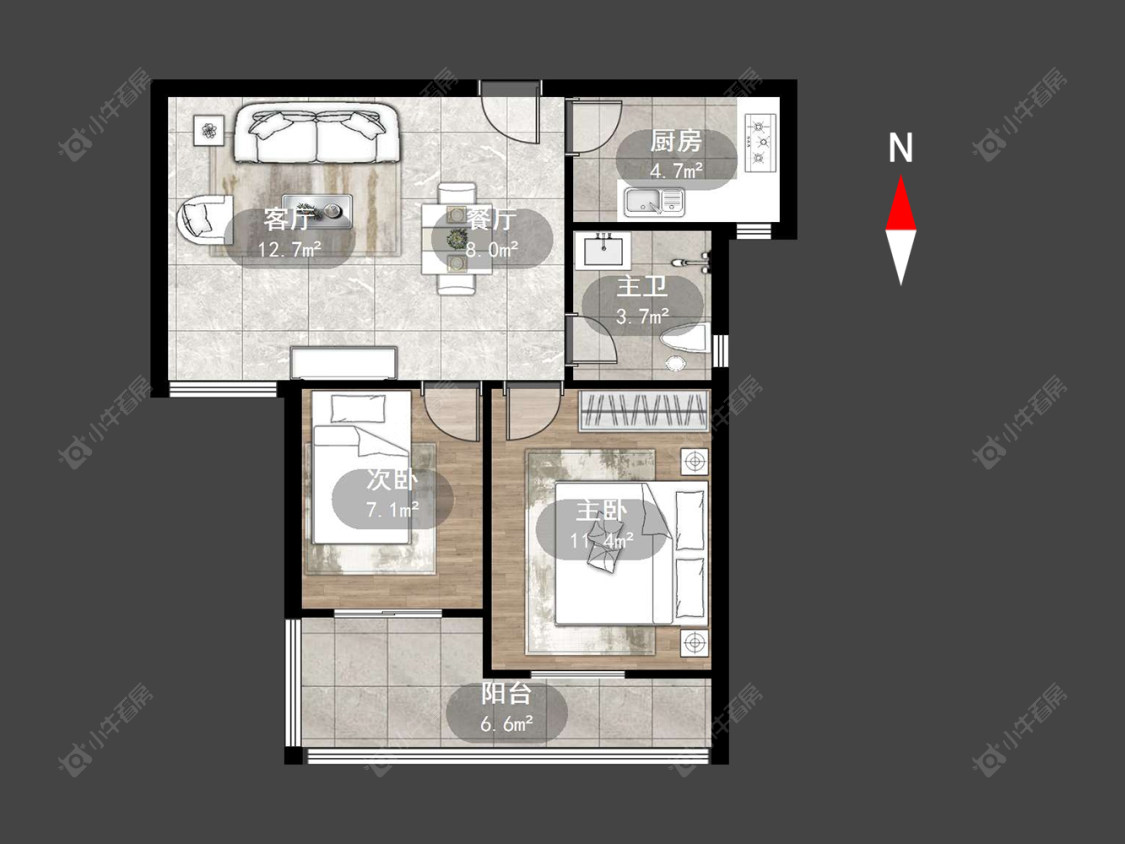 常州锦海星城一期在售二手房源户型图_小牛看房