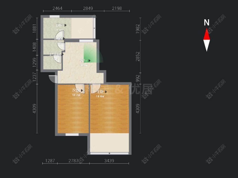常州浦南新村在售二手房源户型图_小牛看房