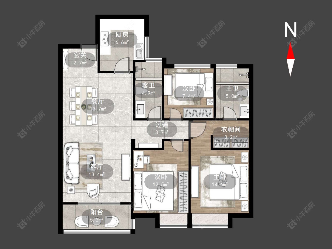 华润国际四期房源户型图 常州华润国际四期在售二手房源户型图_小牛看房