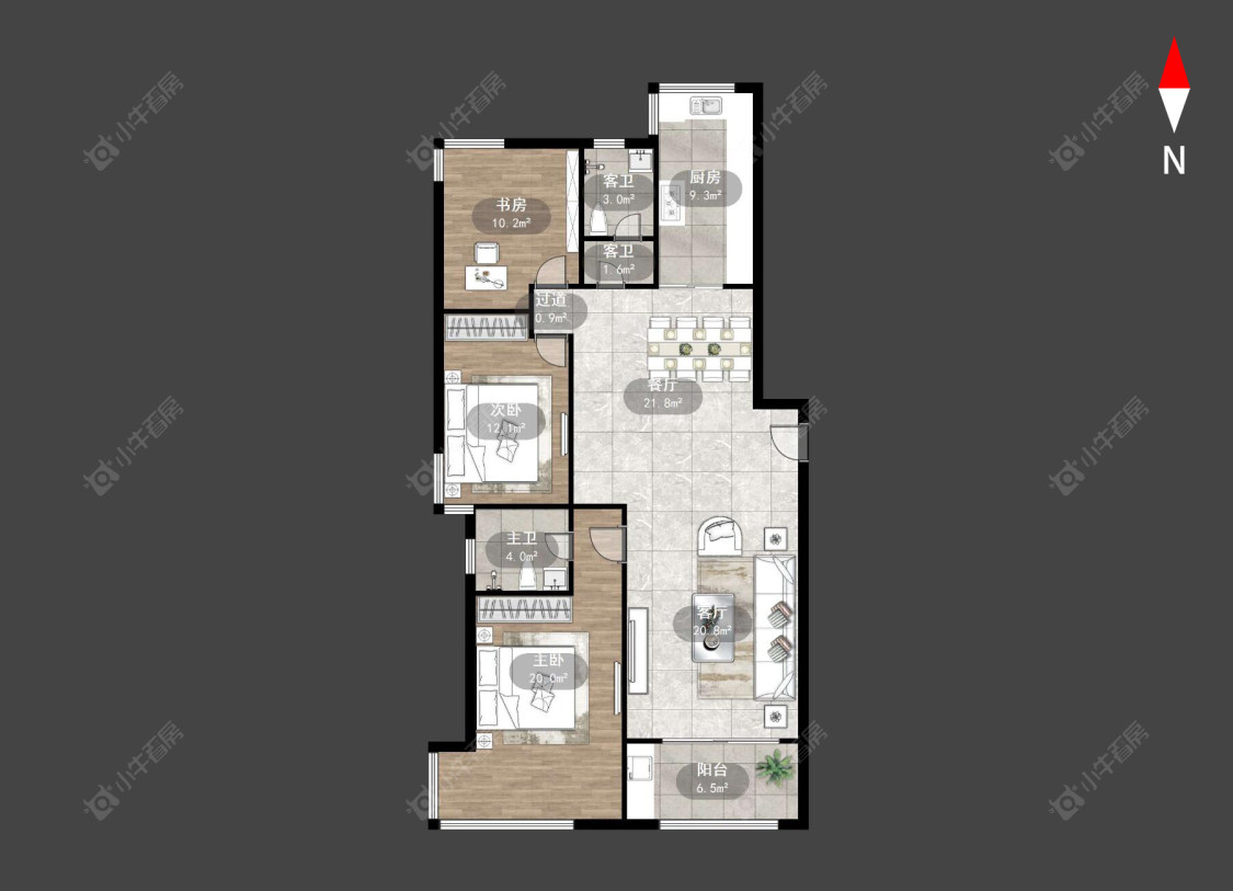 常州鹤苑新都在售二手房源户型图_小牛看房