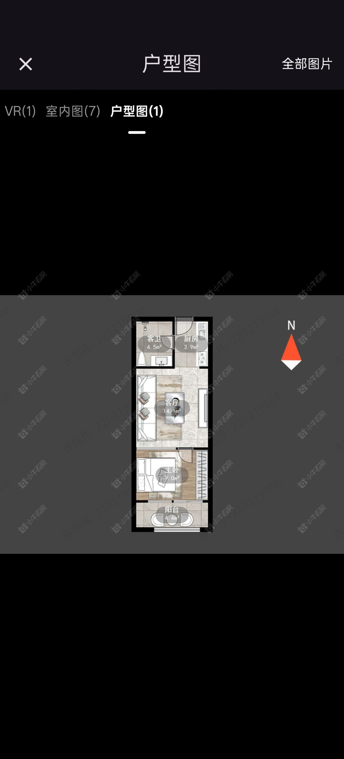 常州星河国际六区在租房源户型图_小牛看房