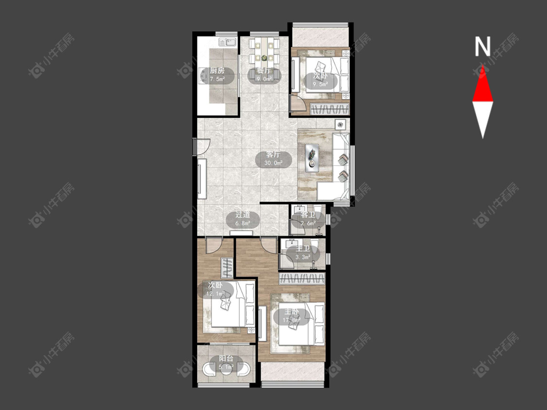 常州泰盈八千里在售二手房源户型图_小牛看房