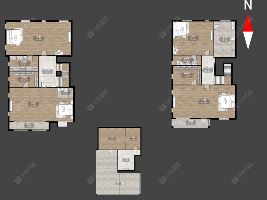 金新御园别墅区房源户型图 常州金新御园别墅区在售二手房源户型图_小牛看房