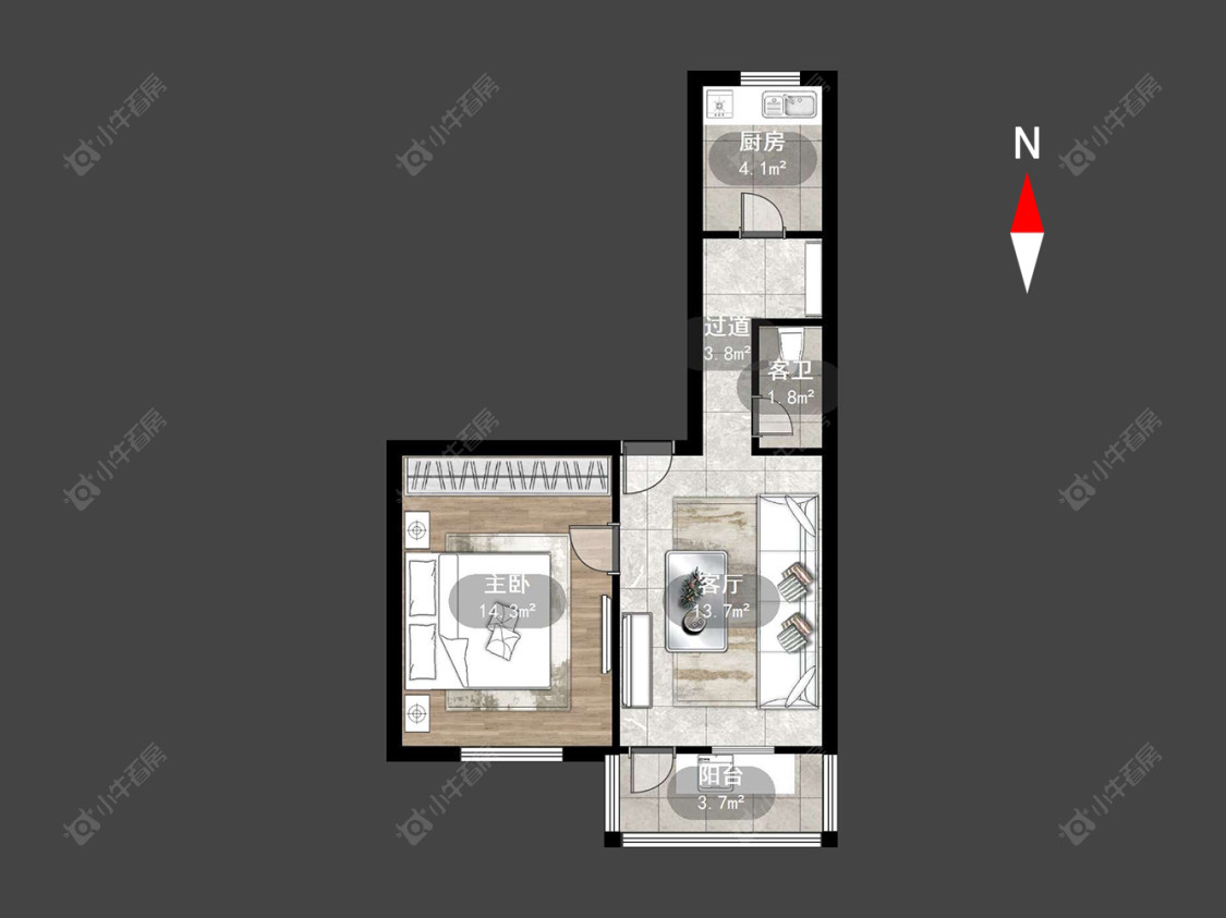 常州建材新村在售二手房房源户型图_小牛看房