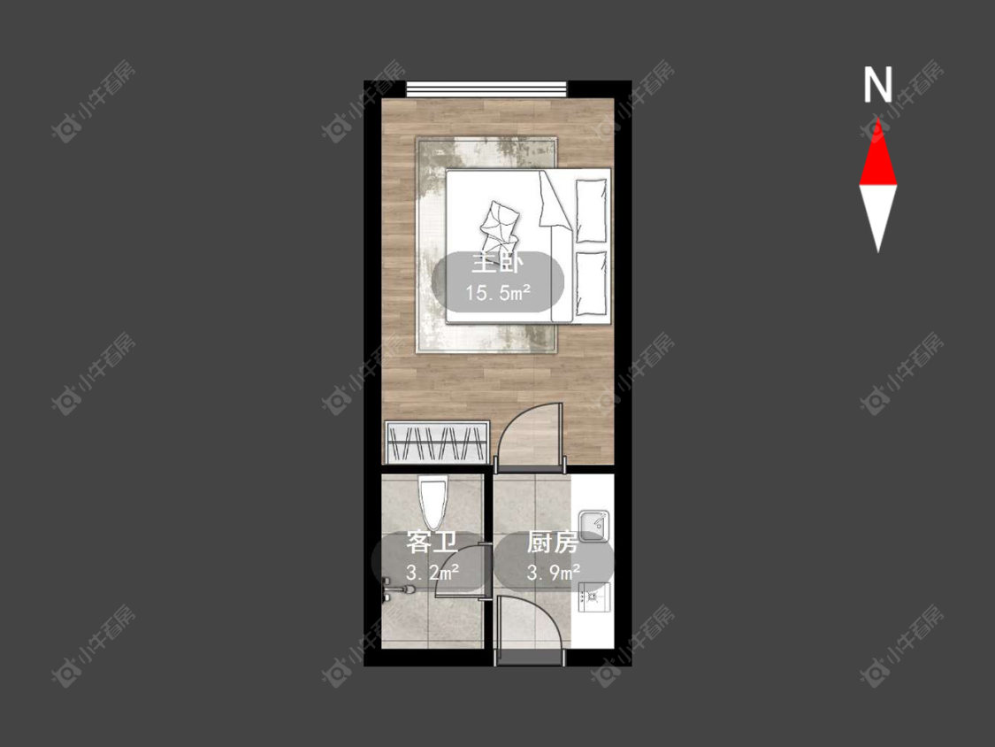 常州高力国际SOHO在售二手房源户型图_小牛看房