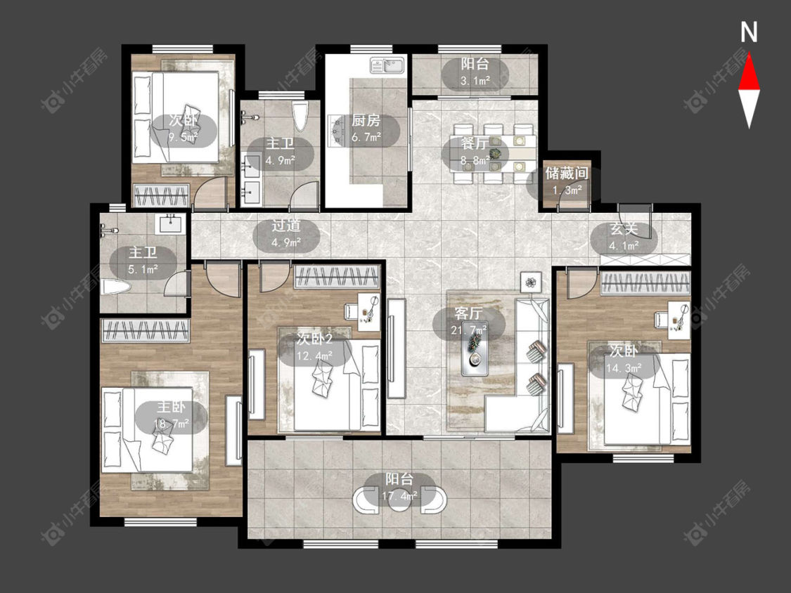新城香悦半岛南区房源户型图 常州新城香悦半岛南区在售二手房源户型图_小牛看房