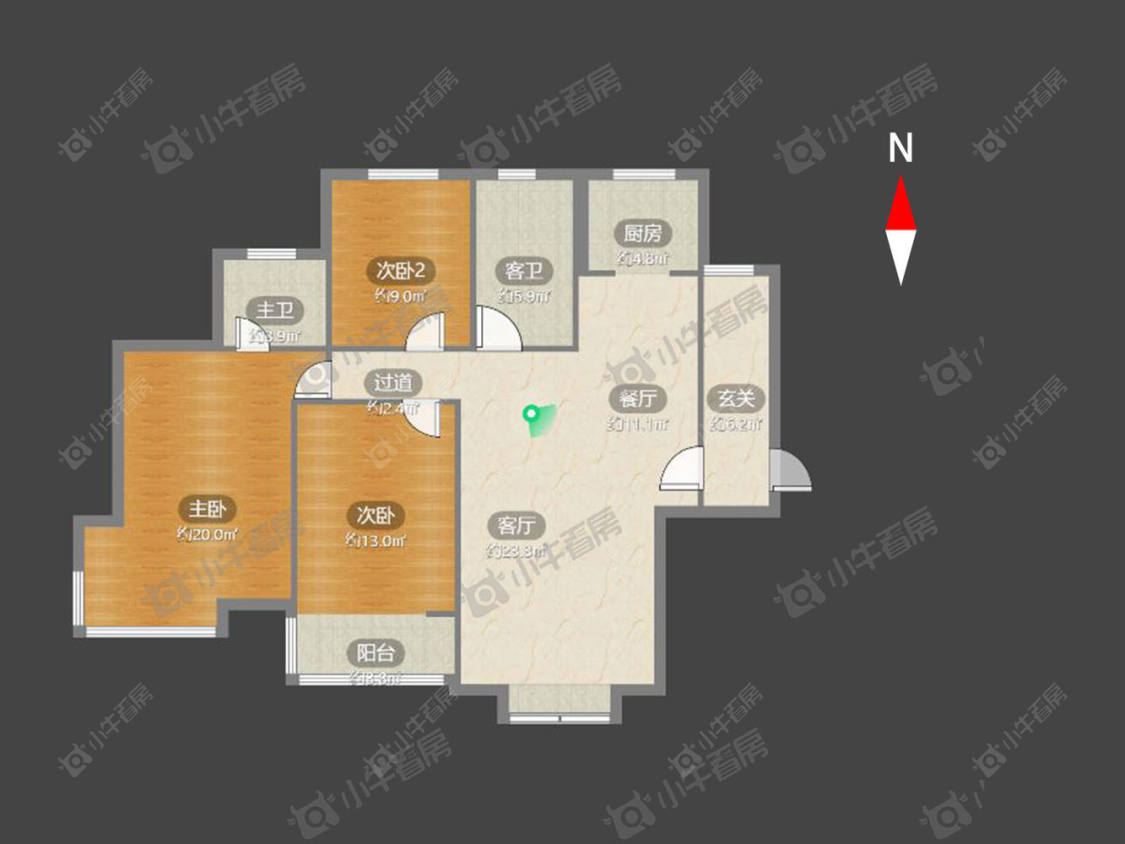 常州滨江明珠城东区在租房源户型图_小牛看房