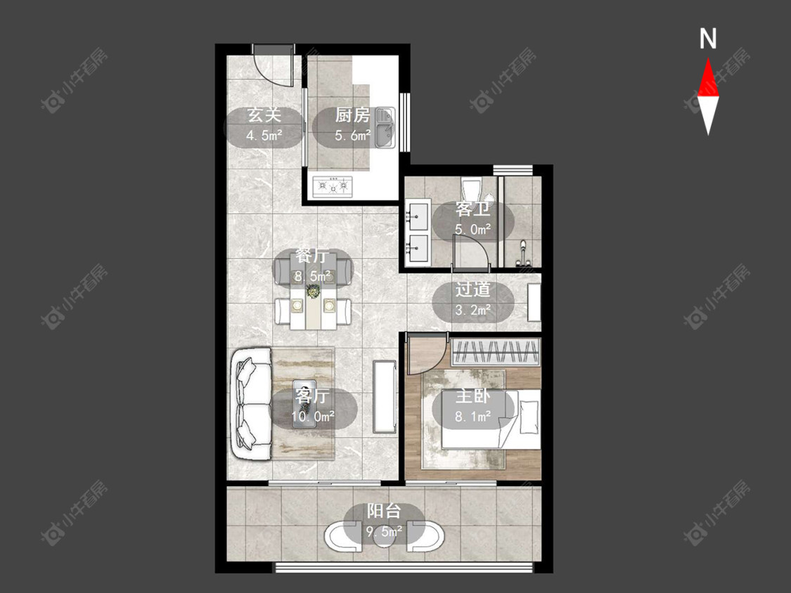 常州旭辉都会江来在售二手房源户型图_小牛看房