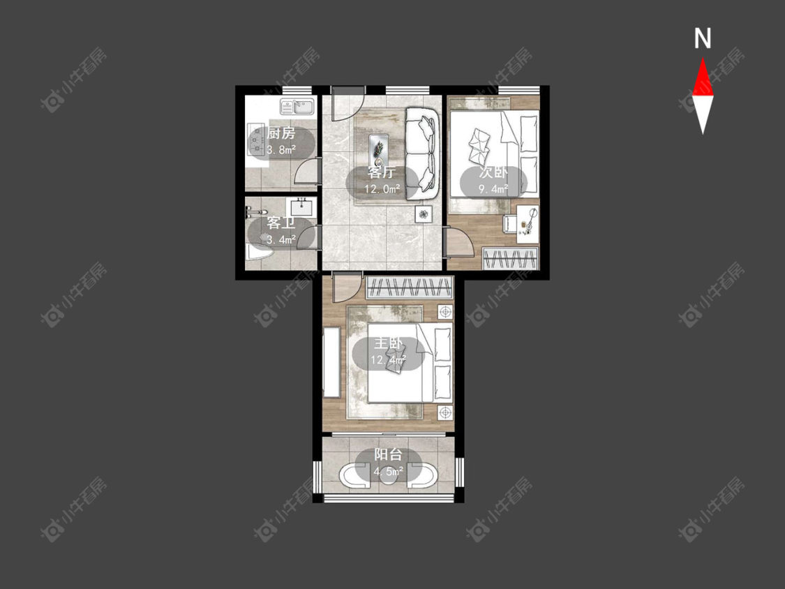 常州翠竹新村南区在售二手房房源户型图_小牛看房