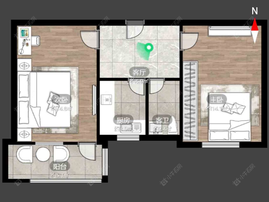 工房北区十一区房源户型图 常州工房北区十一区在售二手房源户型图_小牛看房
