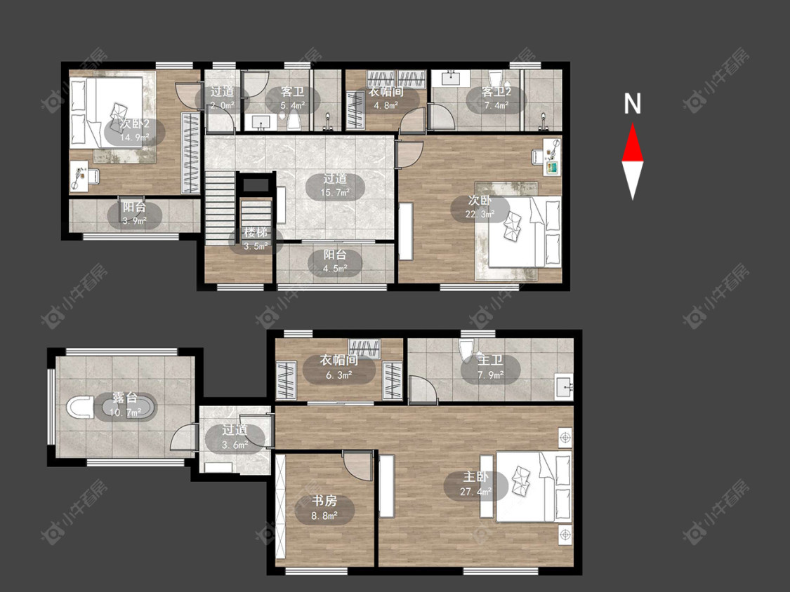常州绿地世纪城别墅区在售二手房源户型图_小牛看房