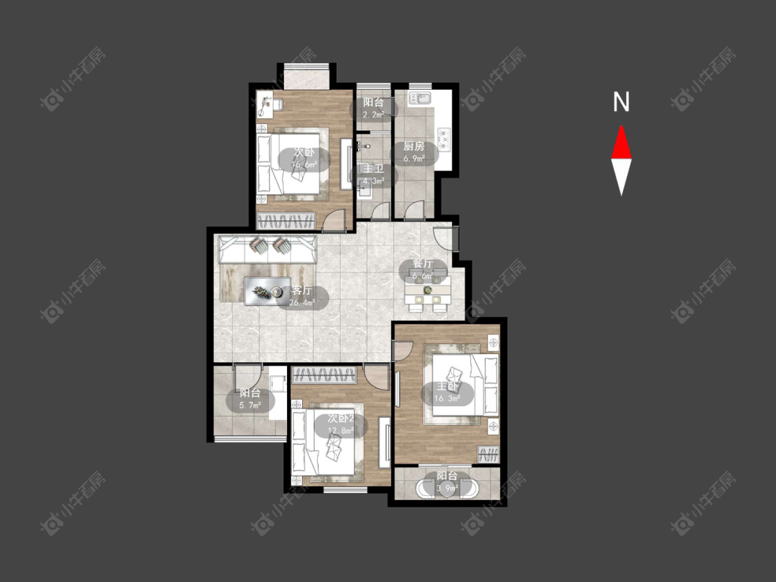 公园人家房源户型图 常州公园人家在售二手房源户型图_小牛看房