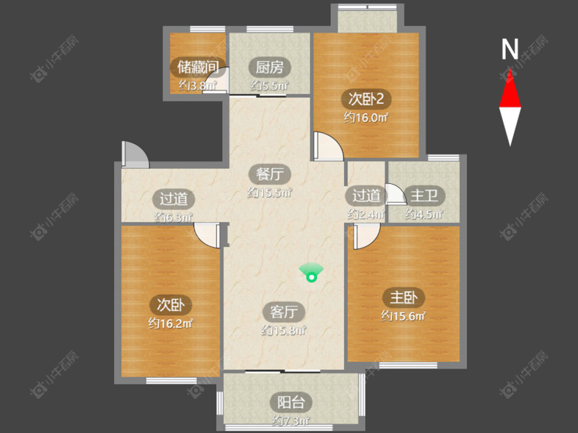 怡景名园房源户型图 常州怡景名园在售二手房源户型图_小牛看房