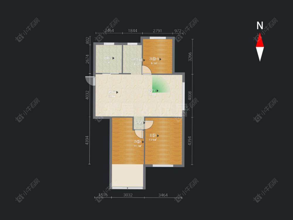 金色领寓房源户型图 常州金色领寓在售二手房源户型图_小牛看房