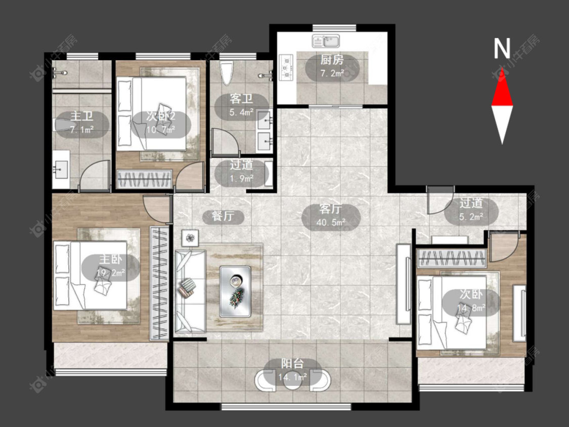 常州旭辉都会上著在售二手房源户型图_小牛看房