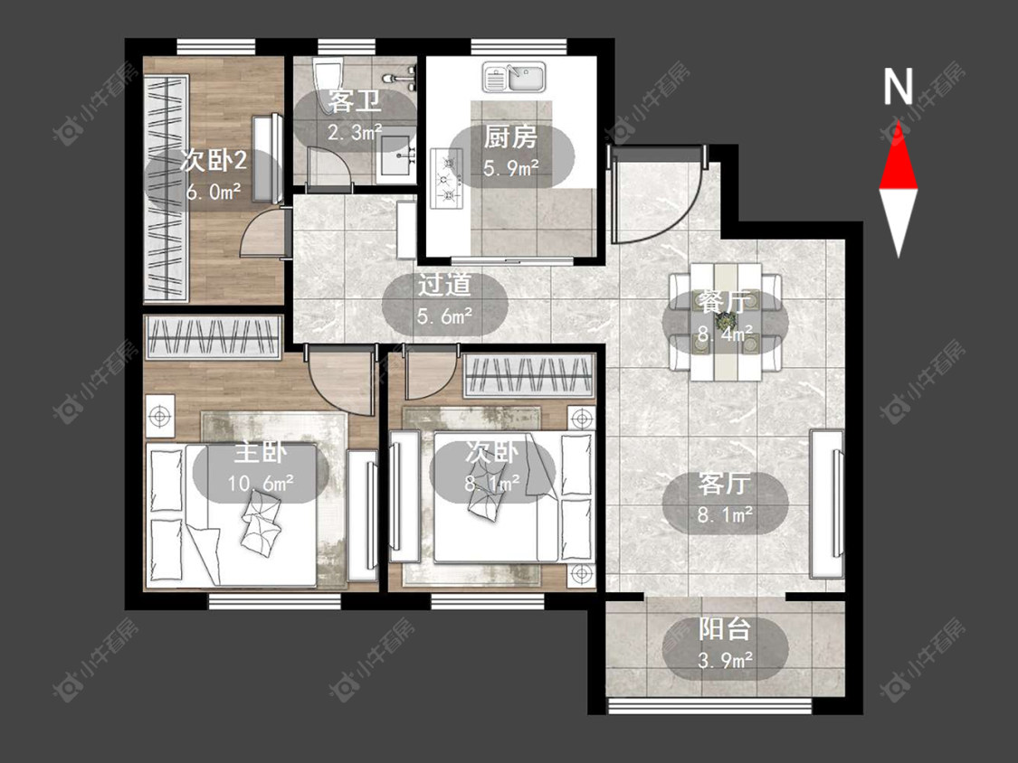 常州华润万象府在售二手房源户型图_小牛看房