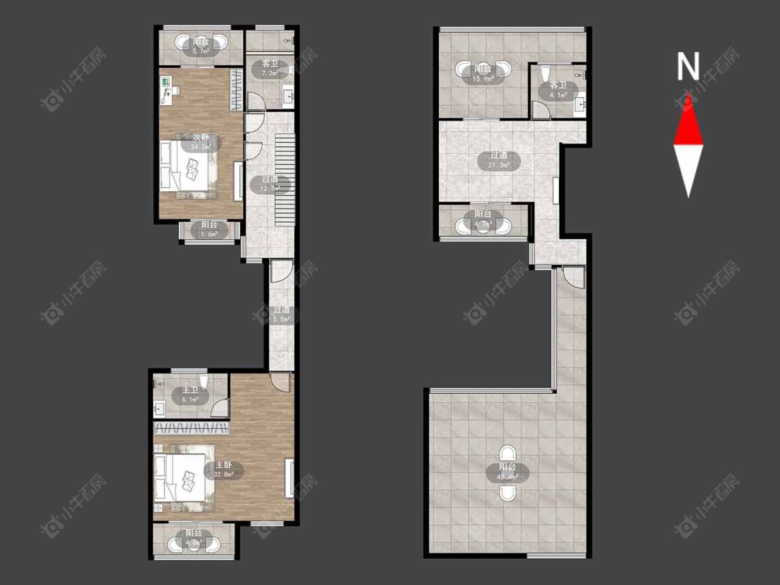 常州溪湖小镇在售二手房源户型图_小牛看房