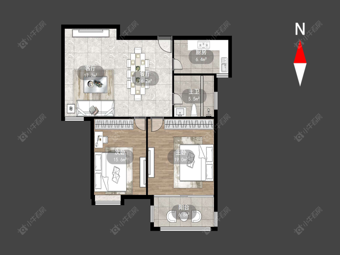 嘉顺花园房源户型图 常州嘉顺花园在售二手房源户型图_小牛看房