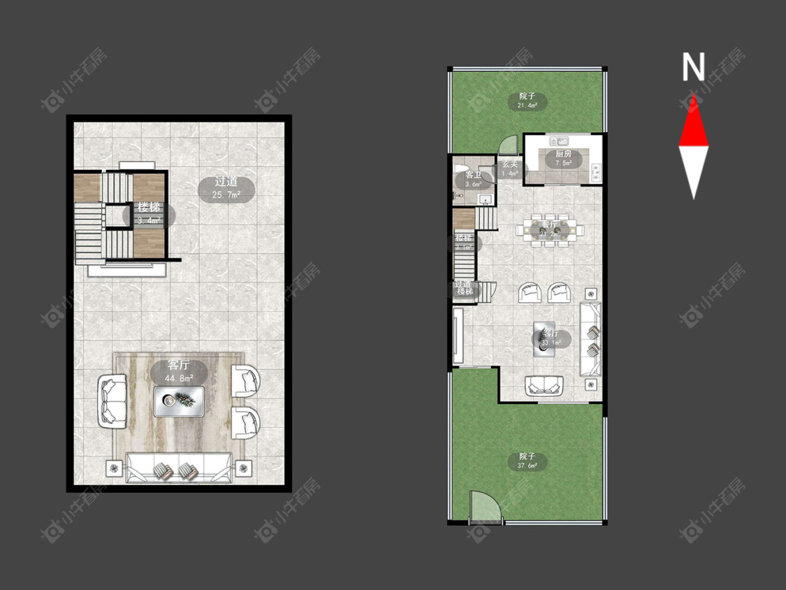 常州天禄西阆苑别墅区在售二手房源户型图_小牛看房