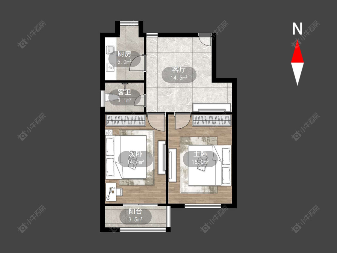 常州花园新村（钟楼）在售二手房源户型图_小牛看房