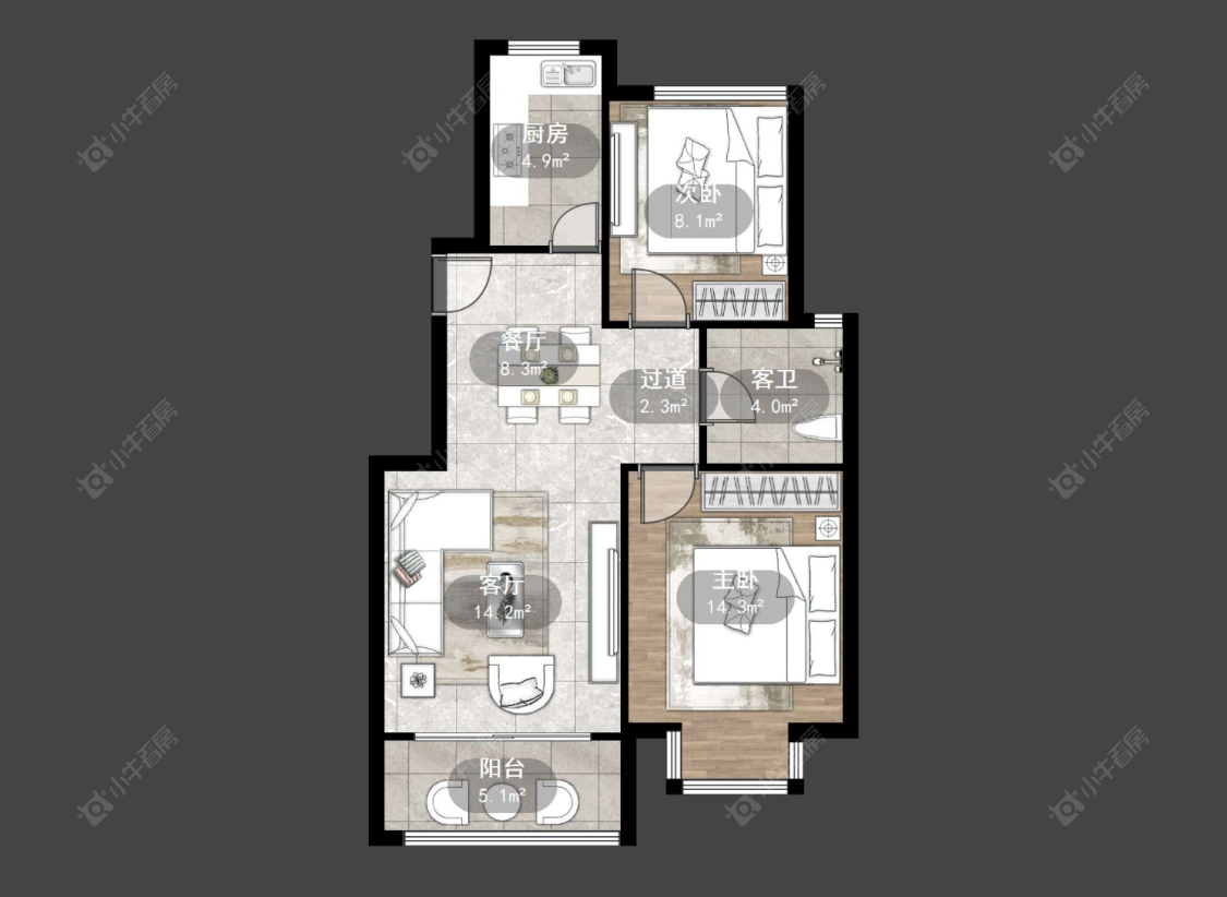 常州怡枫苑在售二手房源户型图_小牛看房
