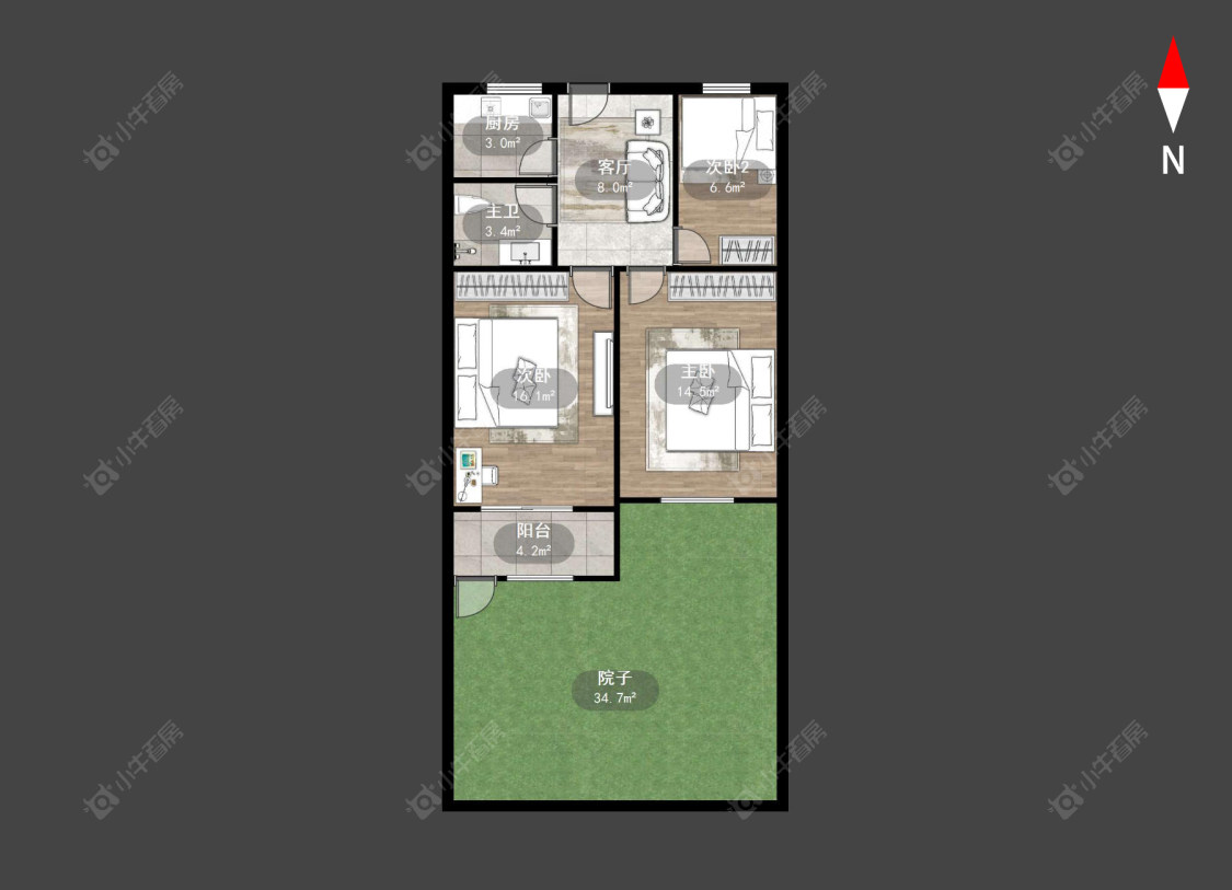 常州斜桥巷在售二手房源户型图_小牛看房