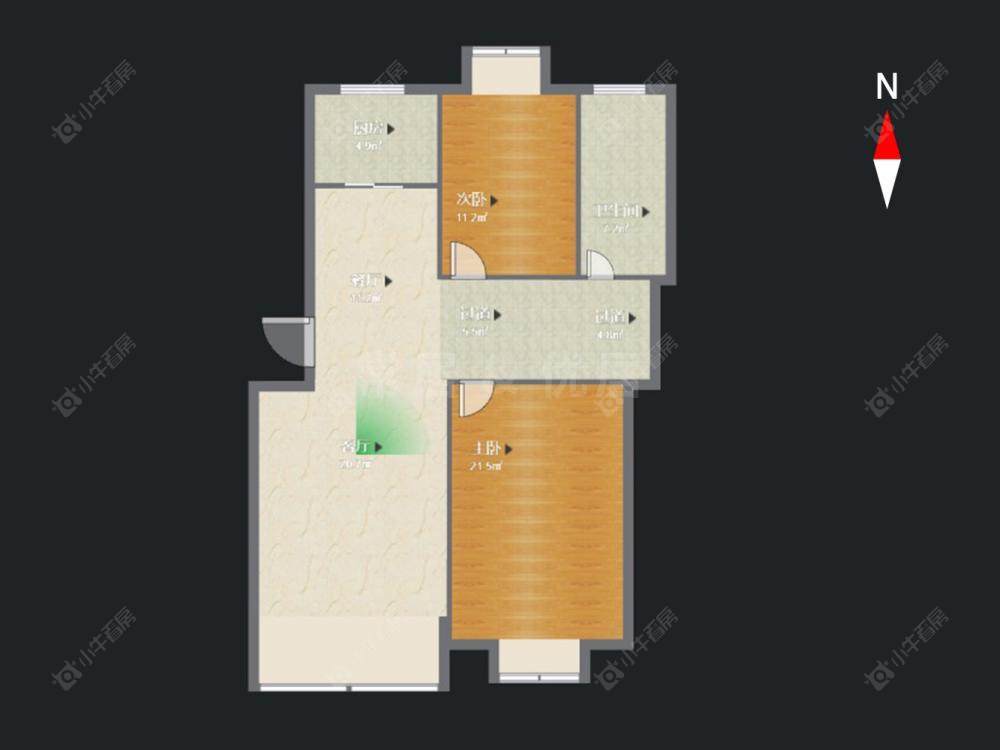 常州荷花苑在售二手房源户型图_小牛看房
